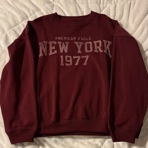 AE Maroon Crew Neck Sweater